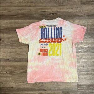 Rolling Loud Miami 2021 Tie Dye Tee Insane logo